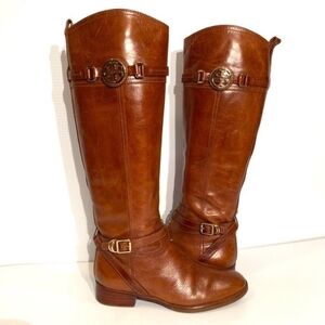 Tory Burch Brown Leather Heeled Boots